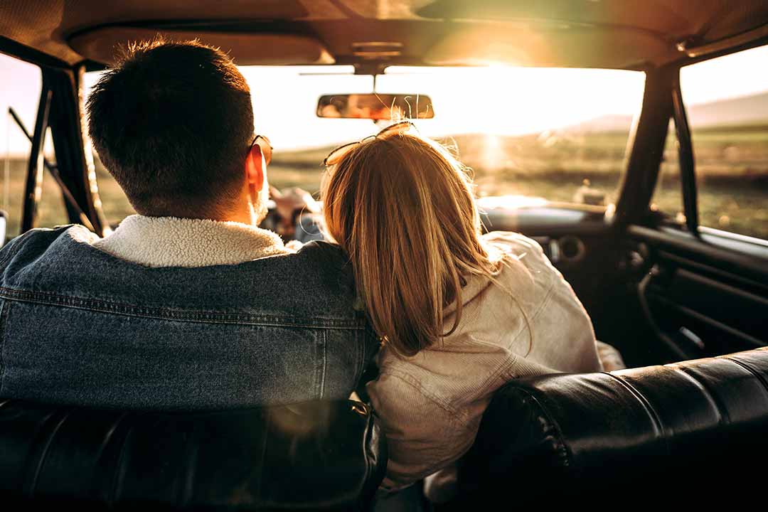 couple watching sunset